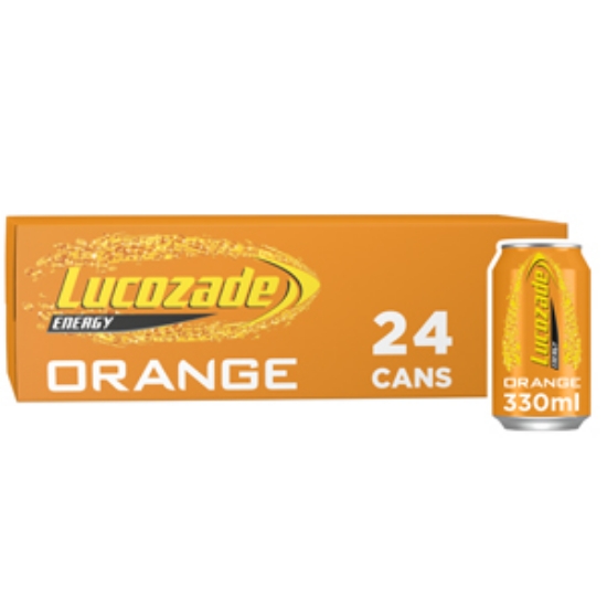 Picture of 330 Orange Lucozade Can x24 Export Only